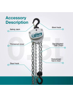 Παλάγκο αλυσίδας  TOYO 0.5 τόνο - 5 μέτρα αλυσίδα PROFI