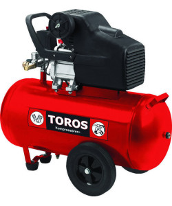 Αεροσυμπιεστής Μονομπλόκ Toros TM 24LT/2.5HP (40137)+ΔΩΡΟ ΓΑΝΤΙΑ