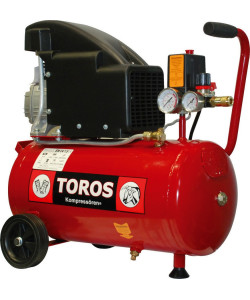 TOROS ΑΕΡΟΣΥΜΠΙΕΣΤΗΣ ΜΟΝΟΜΠΛΟΚ 24LT - 2.0 HP 40141+ΔΩΡΟ ΓΑΝΤΙΑ Η ΓΥΑΛΙΑ