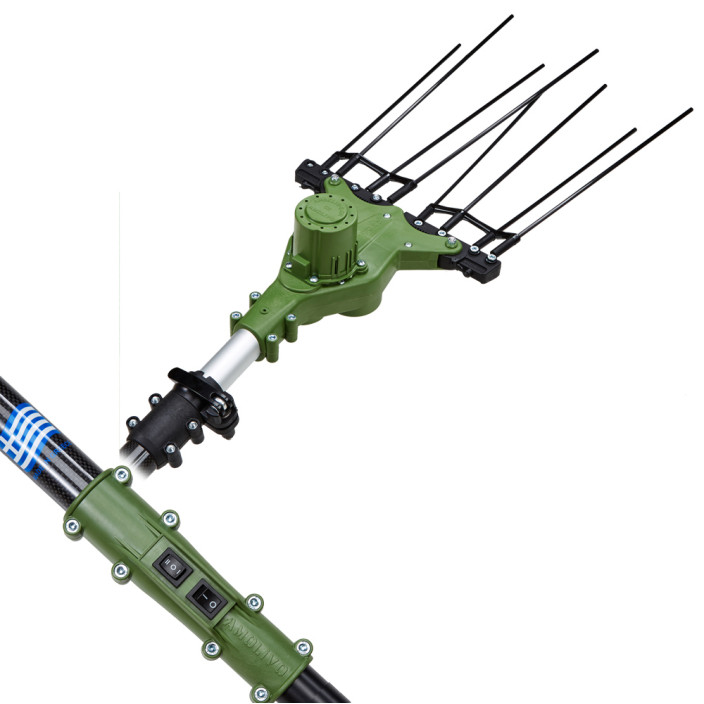 ΑΓΓΕΛΗΣ AMOLIVO ALL CARBON Τηλεσκοπικό Ελαιοραβδιστικό Διπλής Χτένας