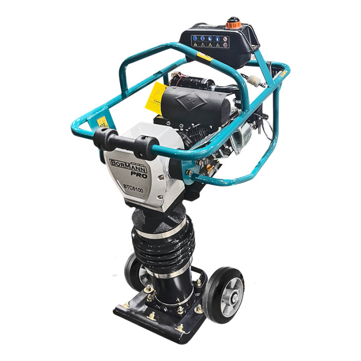 BORMANN Pro BTC5100 Συμπιεστής Εδάφους Κατακόρυφος Βενζιν/τος 6,5Hp, 196cc, Δύναμη Δόνησης 10Kn,76k