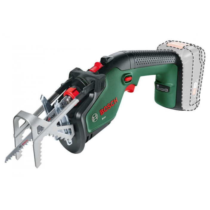 Πριόνι Κήπου Μπαταρίας Bosch "KEO" 18V + Αρχικό σετ 18 V Alliance (2,5 Ah + AL 18V-20)