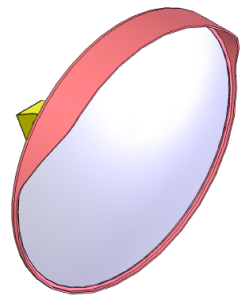 DOORADO ΚΑΘΡΕΠΤΗΣ ΑΣΦΑΛΕΙΑΣ ΕΝΙΣΧΥΜΕΝΟΣ ΜΕ ΔΙΑΜΕΤΡΟ 35CM PARK-S-1580-35