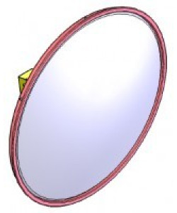 DOORADO ΚΑΘΡΕΠΤΗΣ ΑΣΦΑΛΕΙΑΣ ΕΝΙΣΧΥΜΕΝΟΣ ΜΕ ΔΙΑΜΕΤΡΟ 45CM