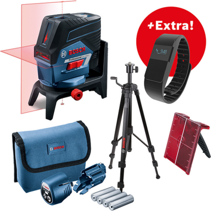 BOSCH - GCL 2-50C PROFESSIONAL ΛΕΪΖΕΡ ΓΡΑΜΜΩΝ ΜΕ ΒΑΣΗ ΣΤΗΡΙΞΗΣ RM2 ΚΑΙ ΤΡΙΠΟΔΑ BT 150 06159940LK+ΔΩΡΟ