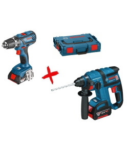 BOSCH ΔΡΑΠΑΝΟΚΑΤΣΑΒΙΔΟ ΜΠΑΤΑΡΙΑΣ GSR 18-2-LI PLUS PROFESSIONAL + ΠΕΡΙΣΤΡΟΦΙΚΟ ΠΙΣΤΟΛΕΤΟ GBH 18 V-EC 0615990H5M+ΔΩΡΟ ΓΑΝΤΙΑ Η ΓΥΑΛΙΑ