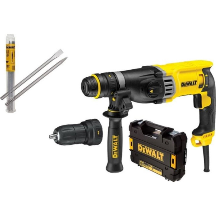 DEWALT ΠΙΣΤΟΛΕΤΟ D25144KSDS-PLUS 28MM 3 ΛΕΙΤΟΥΡΓΙΩΝ 900WATT ΜΕ QCC ΚΑΙ ΕΞΑΡΤΗΜΑΤΑDEWALT ΠΙΣΤΟΛΕΤΟ D25144K1 SDS-PLUS 28MM 3 ΛΕΙΤΟΥΡΓΙΩΝ 900WATT ΜΕ QCC ΚΑΙ ΕΞΑΡΤΗΜΑΤΑ
