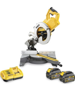 DEWALT 54V XR FLEXVOLT ΣΥΡΟΜΕΝΟ ΦΑΛΤΣΟΠΡΙΟΝΟ 250MM ΜΕ 2 ΜΠΑΤΑΡΙΕΣ 54V 6.0AH DCS778T2+ΔΩΡΟ
