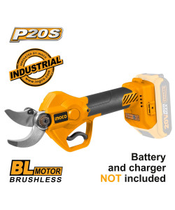 INGCO ΕΠΑΓΓΕΛΜΑΤΙΚΟ ΨΑΛΙΔΙ ΚΛΑΔΕΜΑΤΟΣ ΜΠΑΤΑΡΙΑΣ 20V LI-ION SOLO CSSLI2001