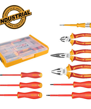 ΕΠΑΓΓΕΛΜΑΤΙΚΟ ΣΕΤ 9 ΤΕΜ ΕΡΓΑΛΕΙΩΝ ΗΛΕΚΤΡΟΛΟΓΟΥ HKTV01H091 INGCO