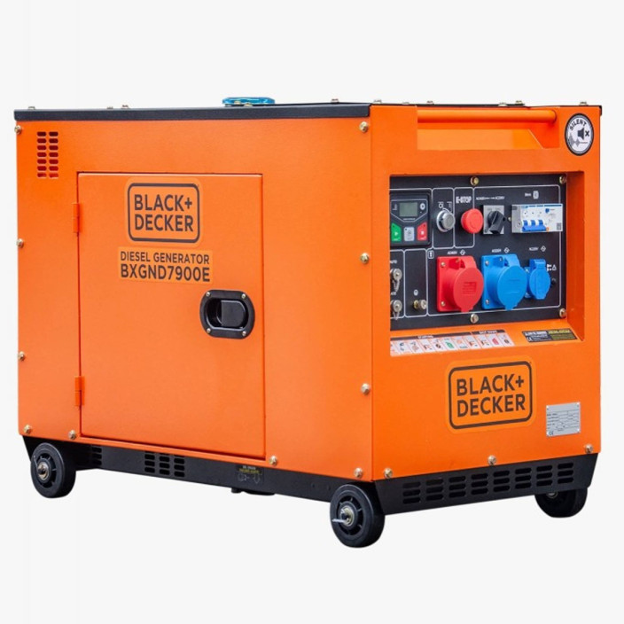 BLACK+DECKER ΓΕΝΝΗΤΡΙΑ ΠΕΤΡΕΛΑΙΟΥ ΑΘΟΡΥΒΗ B&D BXGND7900E 230V/400V 6.0KW/7,9KW