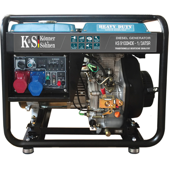 KS 9100HDE-1/3 ATSR ΓΕΝΝΗΤΡΙΑ ΠΕΤΡΕΛΑΙΟΥ "KÖNNER & SÖHNEN"9KVA+ΔΩΡΟ