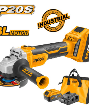 Επαγγελματικός Γωνιακός Τροχός Μπαταρίας 20V Li-Ion CAGLI11522 INGCO