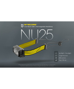 ΦΑΚΟΣ LED NITECORE HEADLAMP NU25 new, Black