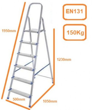 BULLE ΣΚΑΛΑ ΑΛΟΥΜΙΝΙΟΥ LA 5+1 631083