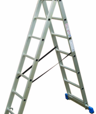 ΣΚΑΛΑ ΑΛΟΥΜΙΝΙΟΥ ΔΙΠΛΗ ΕΠΕΚΤΕΙΝΟΜΕΝΗ ΜΕ 14 ΣΚΑΛΙΑ