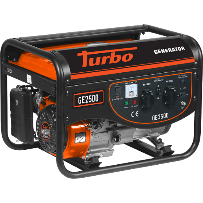 TURBO GE2500 Γεννήτρια βενζίνης 2200W 6.5Hp