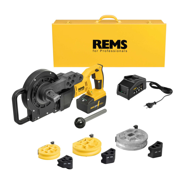 REMS Akku-Curvo 22 V Σετ 15-18-22 – Κάμψη σωλήνων χωρίς πτυχώσεις έως Ø 40 mm, 180°. 580051+ΔΩΡΟ