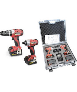 Set 18V  4.0Ah Κρουστικό Δραπανοκατσάβιδο & Παλμικό 18V STAYER (PBL224P+ISL 224)