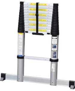 ΣΚΑΛΑ ΤΗΛΕΣΚΟΠΙΚΗ ΑΛΟΥΜΙΝΙΟΥ 10 ΣΚΑΛΙΑ 3.2m SOFT CLOSE