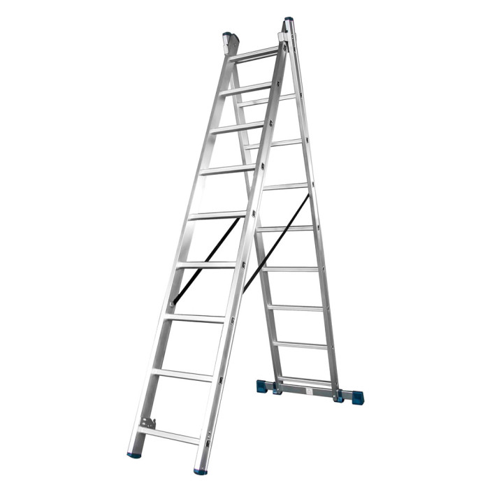 ΣΚΑΛΑ ΔΙΠΛΗ ΑΛΟΥΜΙΝΙΟΥ 2x9 4.48m