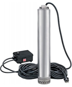 ΑΝΤΛΙΑ ΠΗΓΑΔΙΟΥ ΙΝΟΧ, ΜΕ ΠΙΝΑΚΑ, 900W, 60m, 4500L/h, ΣΤΟΜΙΟ 1''