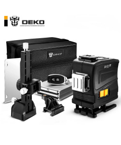 Λέιζερ πράσινης δέσμης 12 οριζόντιων και κάθετων γραμμών με τηλεχειριστήριο Auto Self-leveling DEKO LL12-GTD-S1 3D