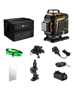 Αλφάδι Σταυρωτό Laser 360°  4D 16 Γραμμών DEKO DKLL16PS1