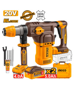 Πιστολέτο Περιστροφικό Κρουστικό Σκαπτικό Μπαταρίας 20V Li-Ion 4.5J Φ28mm