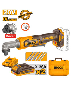 Παλμικό Γωνιακό Κατσαβίδι 1/4" Hex Μπαταρίας 20V Li-Ion 80Nm