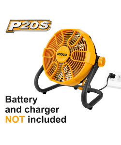 Ανεμιστήρας Μπαταρίας 20V Li-Ion SOLO (Λειτουργία και με ρεύμα)