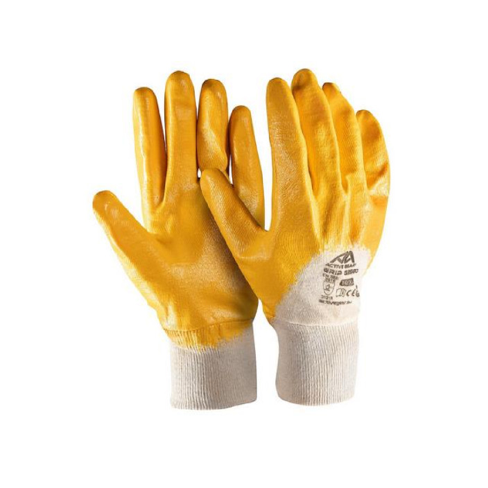 Γάντια Grip G3579 09/L NBR νιτριλίου κίτρινα Γάντια Grip G3579 09/L NBR νιτριλίου κίτρινα