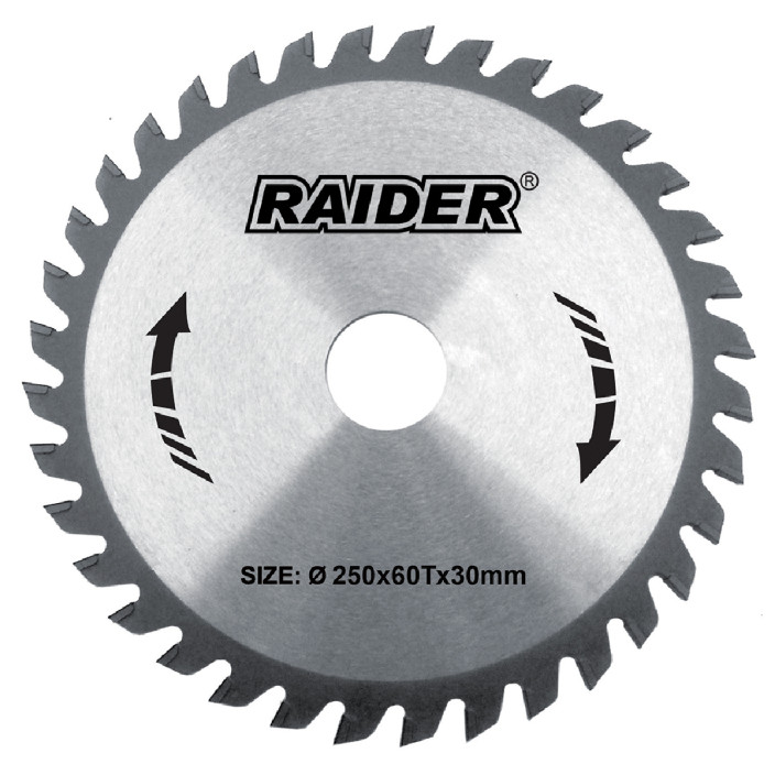 RAIDER Δίσκος κοπής ξύλου Φ30/Φ250/60Δόντια 163117 RAIDER Δίσκος κοπής ξύλου Φ30/Φ250/60Δόντια 163117