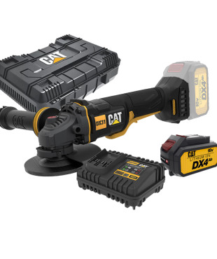 CAT Combo-12 Γωνιακός τροχός μπαταρίας 125mm DX314B + κασετίνα -50% + δώρο μπαταρία 4.0ah DXB4 + δώρο φορτιστής DXC4 CAT Combo-12 Γωνιακός τροχός μπαταρίας 125mm DX314B + κασετίνα -50% + δώρο μπαταρία 4.0ah DXB4 + δώρο φορτιστής DXC4