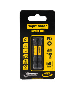 TOP MASTER Μύτη κατσαβιδιού Impact σταυρός με μέγεθος PZ2 50mm συσκευασία 2τεμ. 338734 TOP MASTER Μύτη κατσαβιδιού Impact σταυρός με μέγεθος PZ2 50mm συσκευασία 2τεμ. 338734