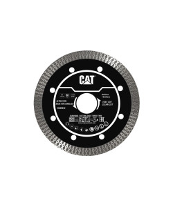 CAT Δίσκος κοπής διαμαντέ Turbo Super Thin (Gres) 125x22.23x1.4mm DA09032 CAT Δίσκος κοπής διαμαντέ Turbo Super Thin (Gres) 125x22.23x1.4mm DA09032