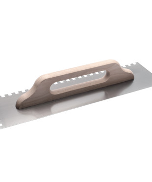 COME Σπάτουλα κόλλας ξύλινη λαβή 8Χ8 500x140x0.6mm 321-C