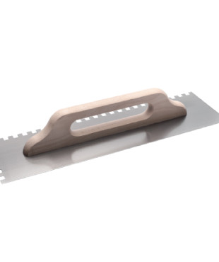 COME Σπάτουλα κόλλας ξύλινη λαβή 6Χ6 500x140x0.6mm 321-N