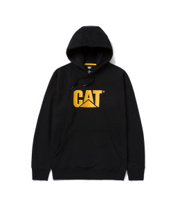 CAT Μπλούζα φούτερ με κουκούλα trademark μαύρη XL W10646