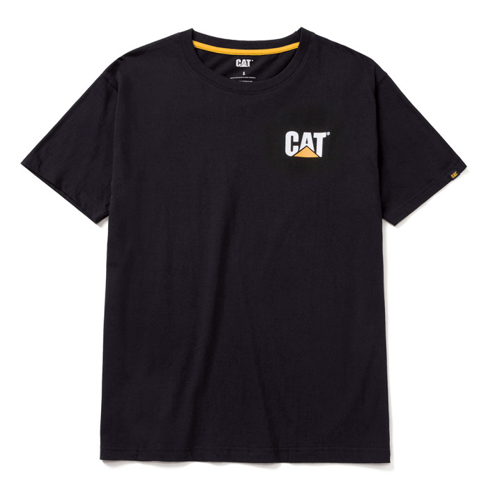 CAT Μπλουζάκι κοντομάνικο μαύρο trademark tee XL W05324