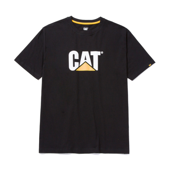 CAT Μπλουζάκι κοντομάνικο μαύρο tm logo M 1510305