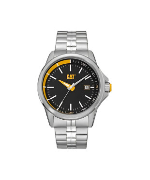 CAT Ρολόι μπαταρίας Slider με μεταλλικό μπρασελέ ασημί 43mm PY.141.11.127