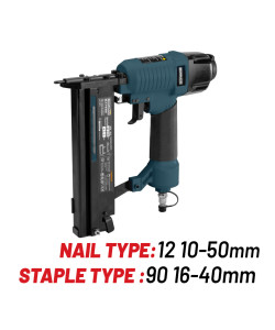 BORMANN BAT6125 Καρφωτικό Αέρος Βελονάκι Τύπου 12 (10-50mm) + Δίχαλο  Τύπου 90 (16-40mm)