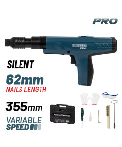 BORMANN Pro BAT6300 Καρφωτικό Πιστόλι Φυσιγγιού Ημι-αυτόματο για Δομικά Υλικά,Ξύλο και Μέταλλο