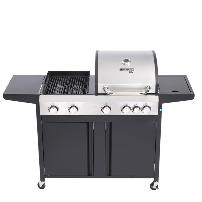 BORMANN Elite BBQ5060 Ψησταριά Υγραερίου 3 σε 1 Combo Grill