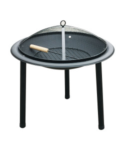 BORMANN Elite BFT6001 Tζάκι Εξωτερικού Χώρου με μεταλλικά Πόδια και Προστατευτικό Πλέγμα, Μαύρο
