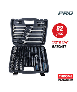 BORMANN Pro BHT5120 Σετ Καρυδάκια 1/4'' & 1/2'' με Καστάνια και Γερμανοπολύγωνα