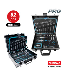 BORMANN Pro BHT5170 Εργαλεία Σετ 92τεμ. Cr-V,Βαλίτσα Αλουμινίου