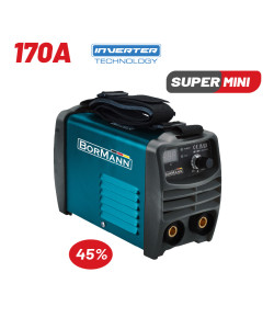 BORMANN BIW1570 Ηλεκτροκόλληση Inverter 170A,Απόδοση 170Α/45%,Ψηφ.Οθόνης,Μεγ.Ηλεκτρόδιο 4mm