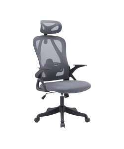 ΒΟRMANN BSF1835 Καρέκλα Διευθυντική TROPHY,58x64x120-130cm, με Ανάκλιση,Στήριξη μέσης,Γκρι